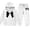 White4, variant on Girls Bow Print Hoodie 2 Piece Tracksuit, Kids Long Sleeve Hooded Sweatshirt Jogger Pants Set for School Daily Casual Wear(Sky Blue1,6-7 Years)
