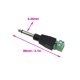 thumbnail image 5 of 1/4 Inch 6.35mm Mono Male Plug To Solderless Screw Terminal Block Adaptors(green+black)(5pcs), 5 of 5