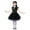 A288-Black, variant on Girls Long Sleeve Princess Party Bow Tie Tulle Skirt Holiday Birthday Wedding Outfit,special occasion Summer Beach Dress (3-4 Years,Red)