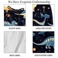 thumbnail image 4 of luoweisi Men's Beach Shorts Quick Dry Swim Trunks with Mesh Lining Cartoon Dinosaur XL, 4 of 5