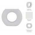 thumbnail image 5 of Donut Vase for Living Room Decor - Modern Ceramic Flower Vase for Home, Bedroom, Office, and Table Styling - Accent Display for Kitchen Counter, Console, and Mantel Decor - 5", White, 5 of 12