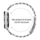 thumbnail image 4 of For Coros Apex 2 Stainless Steel Strap Crown Shape Rhinestone Decor Silver Watch Band, 4 of 4