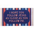 thumbnail image 2 of Dicksons I Hope You Follow Jesus Retro 5 x 3 Vinyl Refrigerator Magnet, 2 of 2