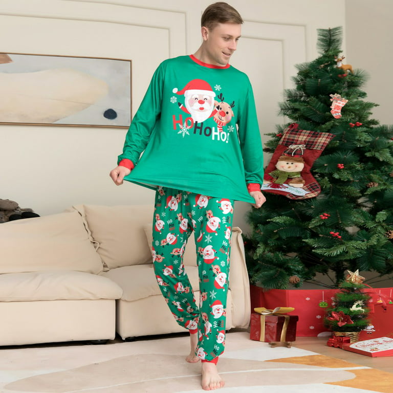 Christmas Pajama set Family Nightwear Women Men Child Santa Claus