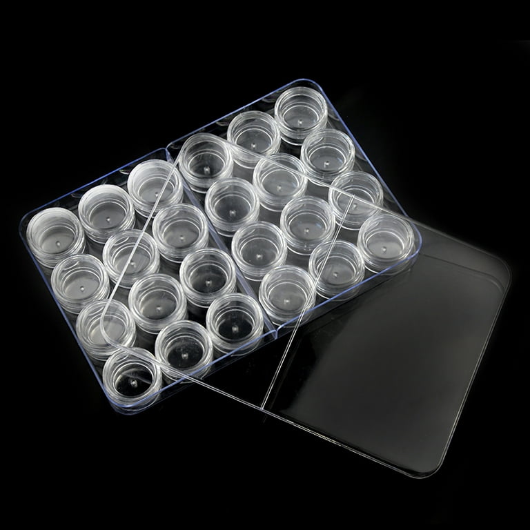 12 Compartment Empty Storage Box for nail charms, gliter