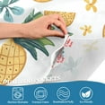 thumbnail image 4 of Yayeee Kitchen Valance Rod Pocket 54" x 18" Living Room Window Curtain, Pineapple, 4 of 6