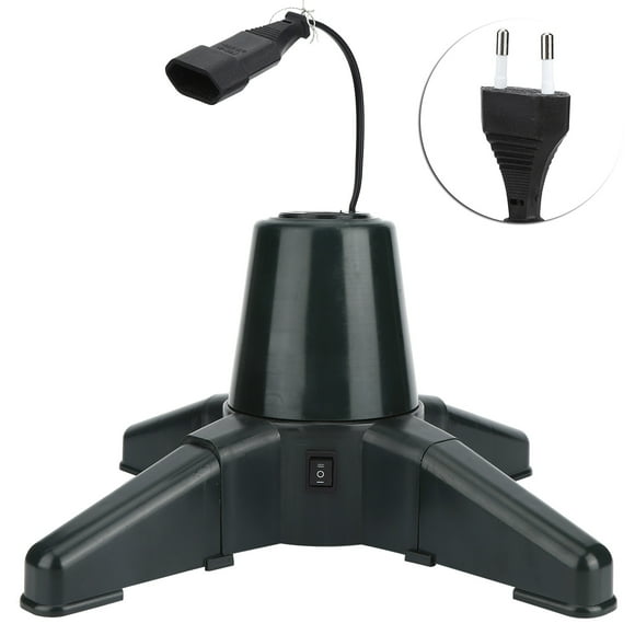 Christmas Tree Holder, Adjustable Electric Rotating Christmas Tree Stand, Plastic For Christmas Trees Shelf Decorations Iron Pipes 40CM