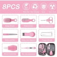 thumbnail image 2 of 8pcs Baby Grooming Kit, Newborn Baby Care Accessories With Zipper Box, Baby Hair Nail Thermometer Care Set, Baby Healthcare Set For Newborn Infant, To, 2 of 5