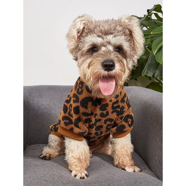 Leopard Print Pet Sweatshirt