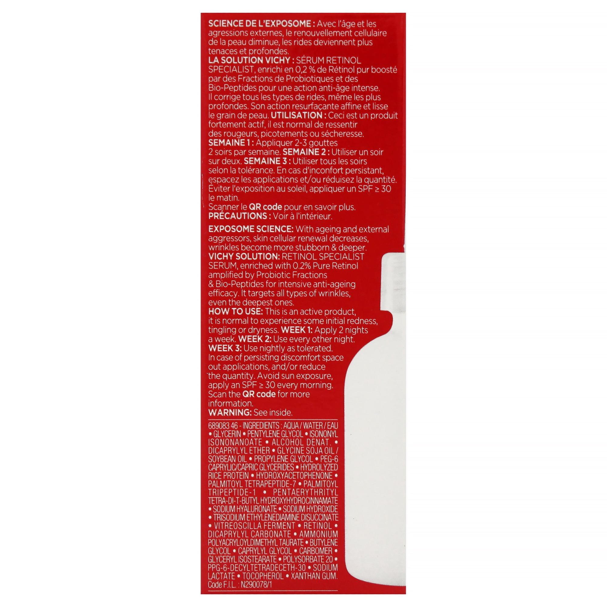Vichy Laboratories Liftactiv Retinol Specialist Deep Wrinkles Serum , 1 oz Serum