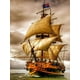 thumbnail image 1 of Pintura de diamante 5D DIY taladro redondo completo Kit de velero decoración del hogar arte artesanal Hugtrwg Para estrenar, 1 of 2