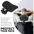 thumbnail image 3 of Office Chair Headrest Attachment Universal Head Support Cushion Upholstered Adjustable Height Angle-In stock, 3 of 5
