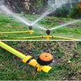 thumbnail image 6 of Lksixu Garden Sprinkler for Yard, 360°Coverage Automatic Rotating Irrigation Watering Sprinklers, Metal Large Area Ground Insert Impact Sprinklers with Stand Spike for Lawn Greenhouse Patio Outdoor, 6 of 9