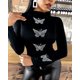 thumbnail image 2 of Blusa de manga larga con tachuelas y estampado de mariposas, ropa Y2K, blusas de una pieza para mujer, conjuntos para mujer 2024, ropa femenina, camisetas, 2 of 4
