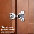 thumbnail image 3 of ParisRhone 40 Pack 1-1/4" Overlay Soft Close Cabinet Hinges for Kitchen Cabinets -Satin Nickel Self Closing Kitchen Cabinet Hinges Concealed with Built-in Soft Close Hinges Damper, 3 of 9