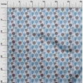 thumbnail image 3 of oneOone Cotton Silk Sky Blue Fabric Travel Sewing Craft Projects Fabric Prints By Yard 42 Inch Wide, 3 of 4