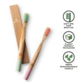 thumbnail image 3 of Cepillo de dientes Greenzla Kids de bambú, sin BPA, cerdas suaves, 6 unidades, 3 of 8