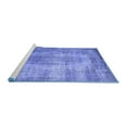 thumbnail image 2 of Ahgly Company Machine Washable Indoor Rectangle Persian Blue Bohemian Area Rugs, 4' x 6', 2 of 4