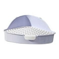 thumbnail image 1 of Caja de arena para Conejos jinwen Inodoro con bandeja de arena Azul, 1 of 8
