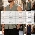 thumbnail image 3 of RFQWOVSR Mens Cotton Linen Summer Vest with Chinese Knot Buttons Loose Fit Retro XL, 3 of 6