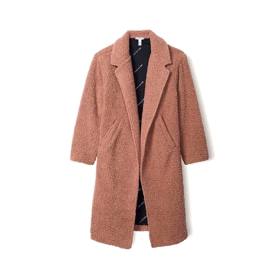 Victoria's Secret Pink Chloe X Halle Long Sherpa Trench Coat Color Camel Size X-Large NWT