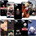 thumbnail image 2 of Para iPhone 11 14 Plus 14 Pro Max Silicona Cubierta Negro TPU Funda Teléfono Suave SL102 Anime Katsuki Bakugou Diseño, 2 of 4