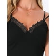 thumbnail image 5 of DARING DIVA Sleeveless Lace Camisole Shorts Set Comfortable Loungewear XS Black, 5 of 7