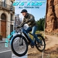 thumbnail image 6 of TST Electric Bike for Men, Peak 1000W E Mountain Bike, Electric Bicycle, 27.5" Tire EBike, Hydraulic Disc Brakes, 48V/15Ah Battery UL2849, 6 of 10