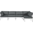 thumbnail image 4 of Meridian Furniture Nizuc Grey Outdoor Patio Modular Sectional, 4 of 12