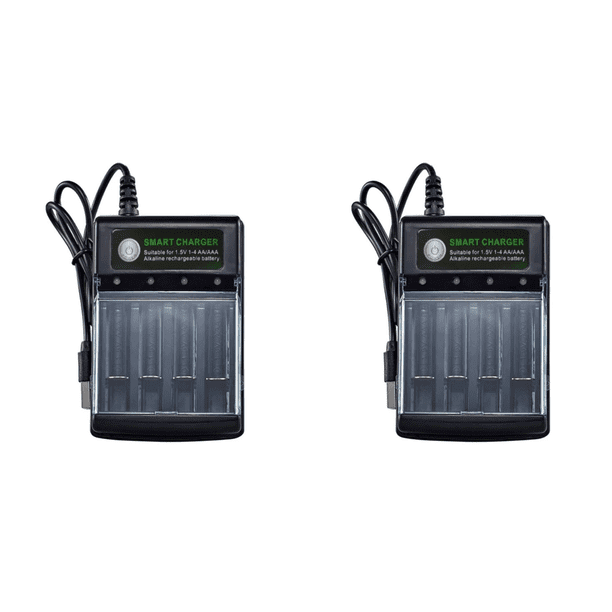 4 Ranuras Cargador Batería Con Cable USB para Baterías AA/AAA 1.5V
