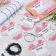 thumbnail image 4 of Regalos para baby shower: Tarjetas de presentación de pulseras de papel con cordón de poliéster ajustable en forma de corazón. Ideales para fiestas de revelación de género., 4 of 9