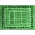 thumbnail image 1 of Ahgly Company Indoor Rectangle Oriental Emerald Green Industrial Area Rugs, 2' x 3', 1 of 4