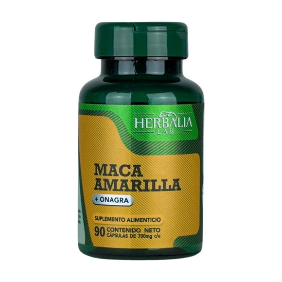 Herbalia Lab | Maca Amarilla con Onagra, Especialidad en Bienestar Femenino - 90 Cápsulas