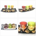 thumbnail image 3 of Portavelas Con 3 Tazas, Bandeja Decorativa Para Velas, Bandeja De Cristal Vintage Para Boda, Sala De Estar, Centros De Mesa De Granja Serendint HA036981-00, 3 of 6