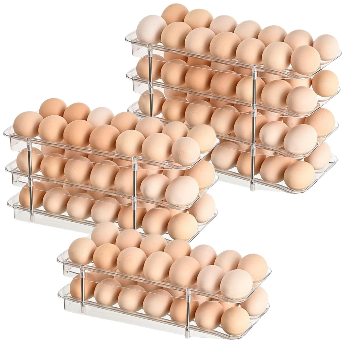 Egg Container Ladder Style Egg Organizer Holder Storage Box Eggs Dispenser Tray