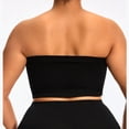 thumbnail image 6 of 2 Pack Plus Size Bandeau Bras for Women Strapless Ruched Front Tube Bralette Comfort Bras, 6 of 6