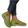 thumbnail image 2 of FRSASU Women's Summer Sandals New Hollow Out Vintage Slip On Casual Sandals Comfy Mary Jane Shoes for Women Green, 2 of 8