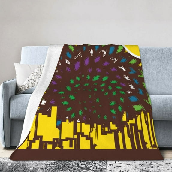 Abstract Moonlight Throw Blanket, Anti-Pilling Ultra-Soft Micro Fleece Cover Blanket for Bed Sofa, for All Seasons, 40"x30"