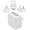 White, variant on StarTech.com USB4PACBK 34 watt 6.8 amp Black 4 Port USB Wall Charger