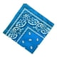 thumbnail image 4 of Bandana de algodón Colcomx con estampado de cachemira Paisley Azul, 4 of 6