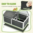 thumbnail image 5 of PawHut Wooden Tortoise Habitat, Tortoise Enclosure Reptile Cage w/ Tray, 5 of 9