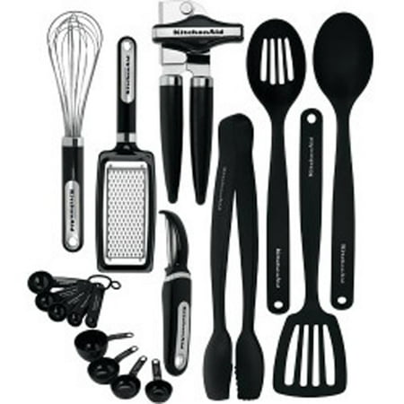 LIFETIME BRANDS KC448BXOBA 17Piece Black Kitchen Tool Set