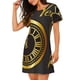 thumbnail image 2 of Easygdp 2025 New Year Camisón de manga corta para mujer, informal, estampado, 2 of 6