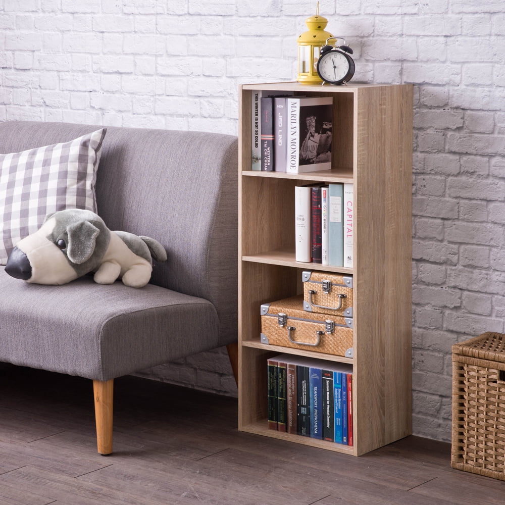Kepooman 5 Layers Freestanding Storage Display Shelves for Home Office, Brown Kepooman 5 Layers Freestanding Storage Display Shelves for Home Office, Brown
