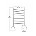 thumbnail image 4 of Ancona Essentia 8-Bar Autoportant Chauffe-Serviettes en Acier Inoxydable Poli, 4 of 4