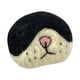 thumbnail image 1 of Expositor de bigotes de gato, minimalista, compacto, con forma de nariz, para nevera blanco y negro, 1 of 8