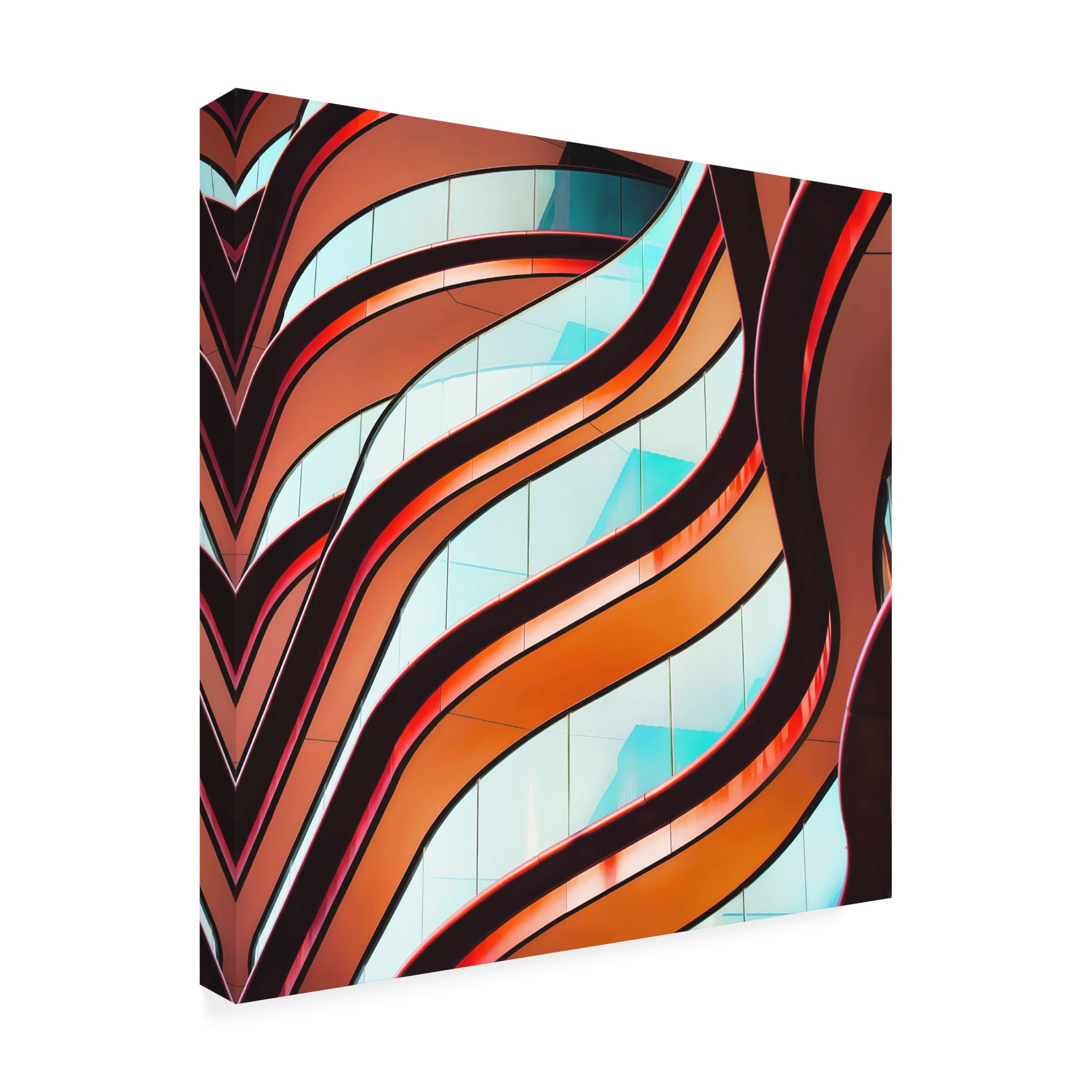 Trademark Fine Art Bruno Flour Concrete Curves Canvas Wall Art
