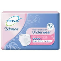 Tena Incontinence Underwear, Super Plus Heavy Absorbency, S/M, 18 count