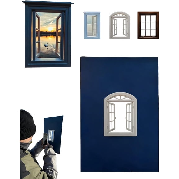Creative Window Photograph Props - Portable Outdoor Photo Framing Prop for Travel, Landscape & Vacation Shooting, Lightweight Plastic Photography Accessory