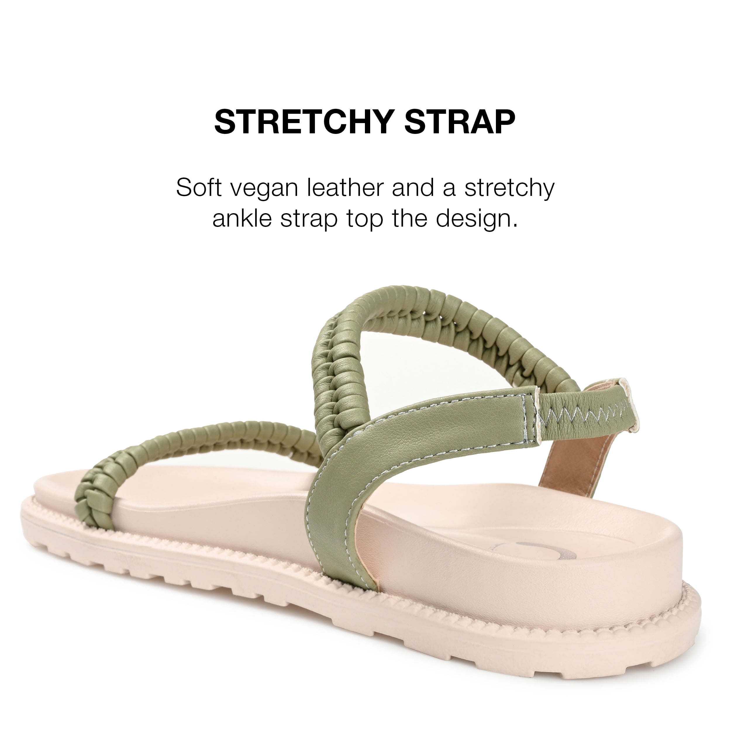 Journee Collection Womens Josee Multi Strap Flat Sandals